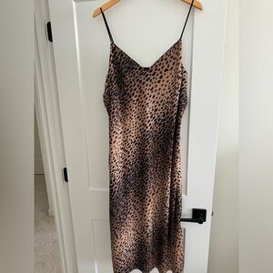 Good American leopard print slip dress Size 5 (16-18)